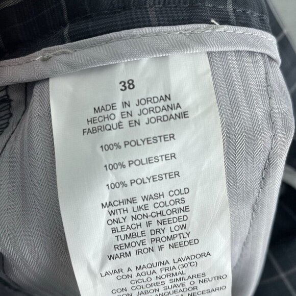 Ben Hogan Performance Mens Plaid Golf Shorts 38 Gray Polyester 5190 - Picture 4 of 9